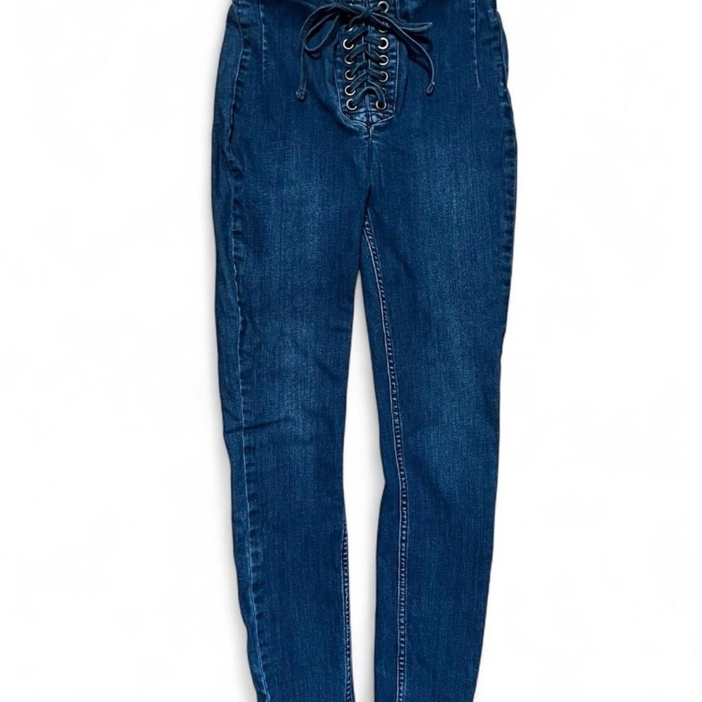 Free People Lace-Up High-Waist Women’s Jeans